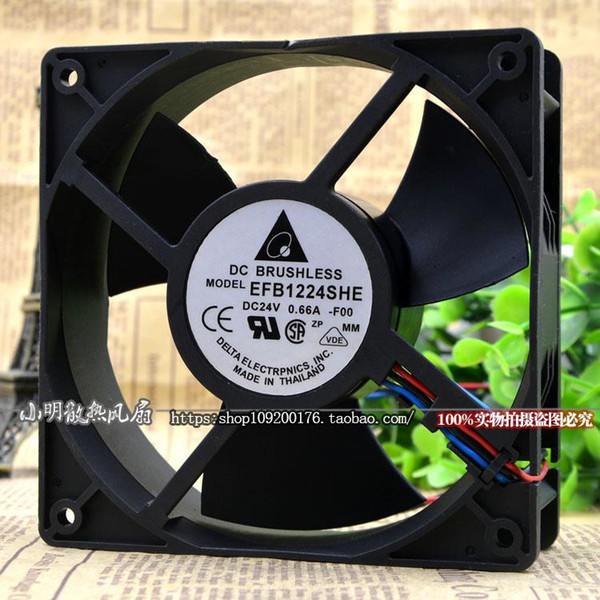 For Delta DELTA EFB1224SHE-T8SB 12038 24V 0.66A Emerson CT Inverter Fan