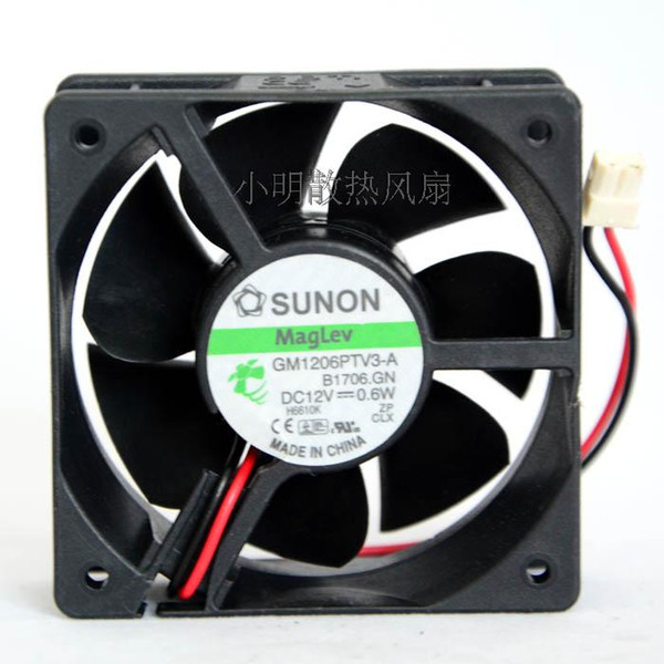 For original SUNON built standard 6025 12V 0.6W ultra quiet fan GM1206PTV3-A B1706.GN