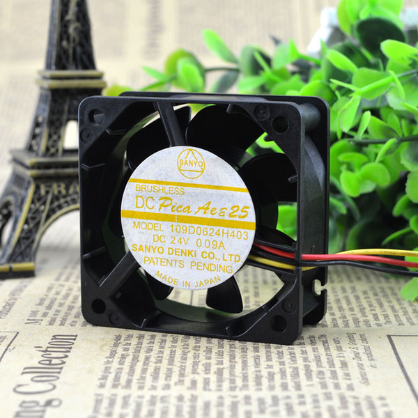 For Original Shanyang 109D0624H402 24V 0.09A 6CM 6025 Inverter Fan