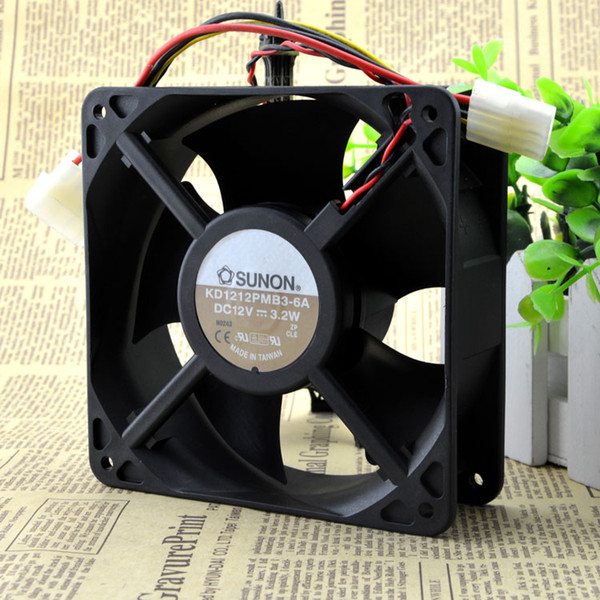 For SUNON Jianzhan KD1212PMB3-6A 12V 3.2W computer chassis fan large air volume mute