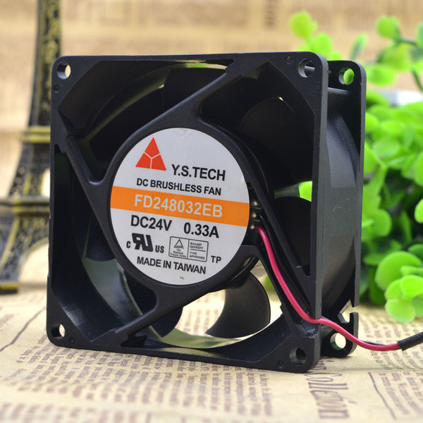 For Yuanshan Y.S.TECH FD248032EB 8032 24V 0.33A Cooling Fan Server Fan