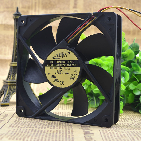 For original ADDA 12CM AD1224UB-A72GL 12025 24V 0.25A speed cooling fan