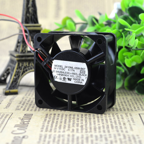 For genuine NMB 6CM cooling fan 6025 24V 0.17A 2410ML-05W-B67 and other double balls