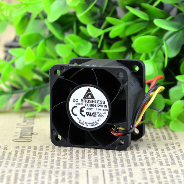 For Genuine Delta 4028 12V 0.24A FUB0412VHN Double Ball Three-Line Fan 4CM