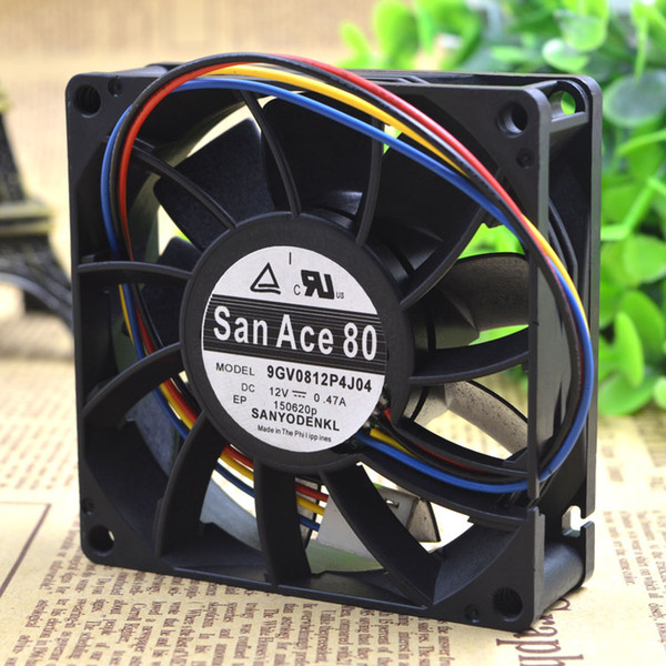 For Shanyang 8025 12V 0.47A 8CM Ball 4 Line Large air volume chassis fan 9GV0812P4J04