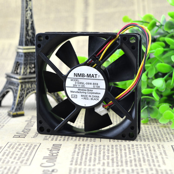 For Original Genuine NMB 3108NL-09W-B59 8020 20V 0.13A 8CM/cm fan