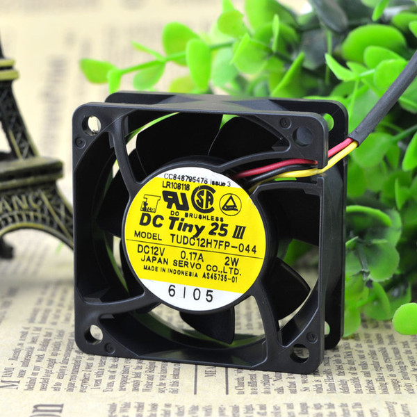 For Original Servo SERVO TUDC12H7FP-044 0.17A Double Ball Cooling Fan 6CM 6025