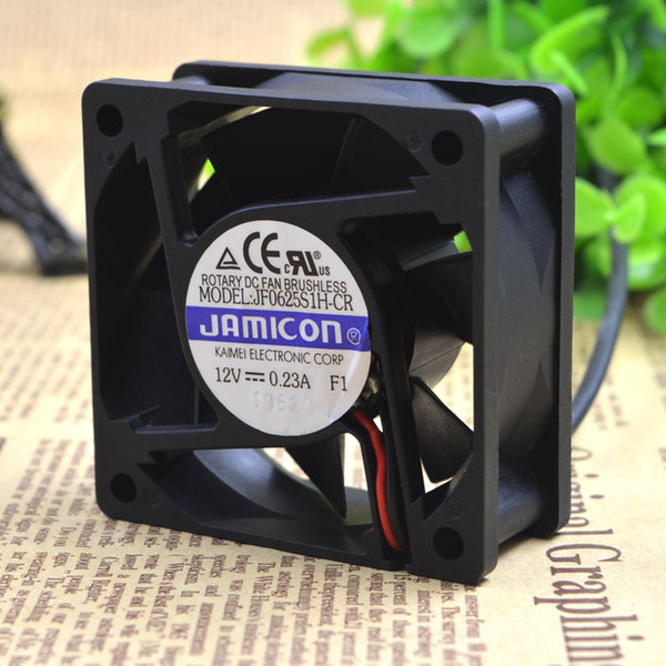 For Taiwan jamicon 12V 0.23A JF0625S1H-CR 6025 6CM inverter silent fan