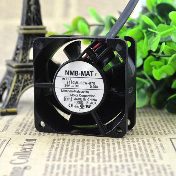 For 2410ML-05W-B70 24VDC 0.25A Original Meiya NMB 60*60*25MM Axial Fan