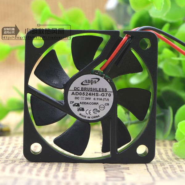 For ADDA 5010 5CM 24V 0.11A AD0524HS-G70 2-wire inverter Cooling fan