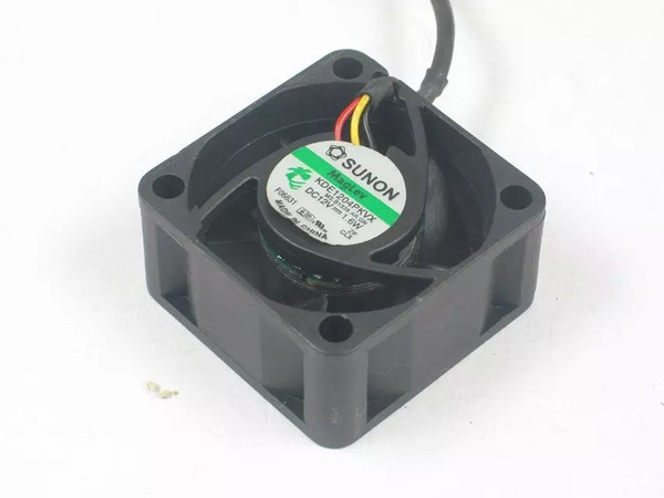 SUNON KDE1204PKVX MS.B1338.AR.GN DC 12V 1.6W 3-wire 3-pin connector 60mm 40x40x20mm Server Square fan