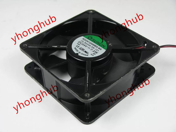 SUNON KD2412AMBX-6A (2).B2246.GN.121 Server Square Cooling Fan DC 24V 7.2W 120X120X38mm