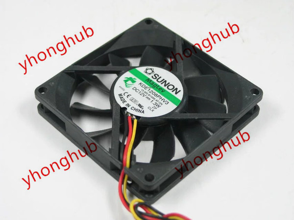 SUNON KDE1208PHV3 13.MS.B1588.AF.GN DC 12V 1.3W 80X80X15mm Server Square Fan