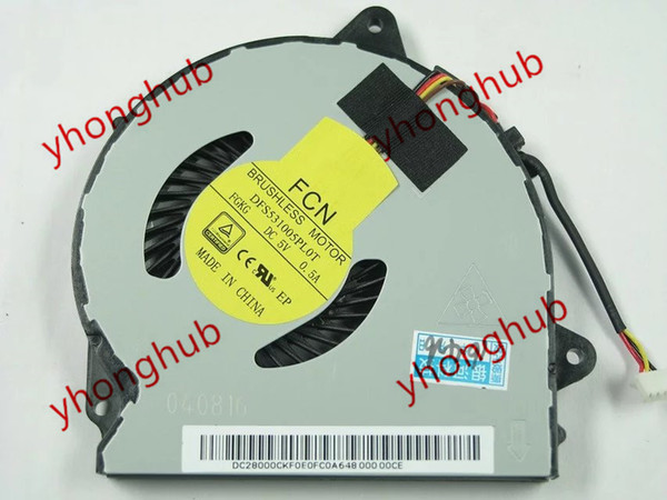 FCN DFS531005PL0T FGKG DC 5V 0.5A 4-Wire Server Laptop Fan