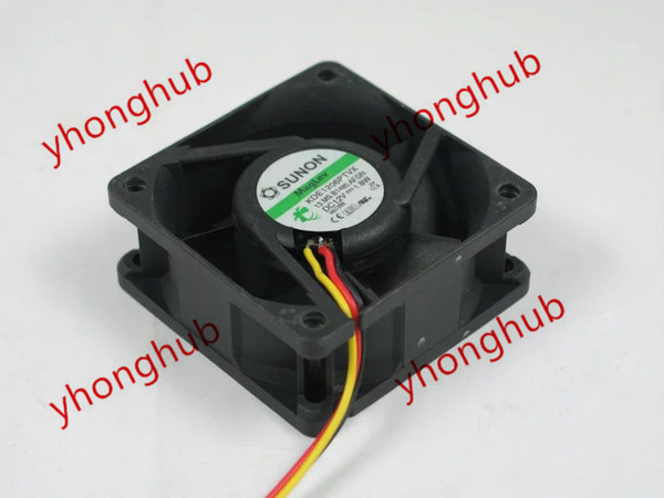 SUNON KDE1206PTVX 13.MS.B1480.AF.GN DC 12V 1.8W 60X60X25mm Server Square Fan