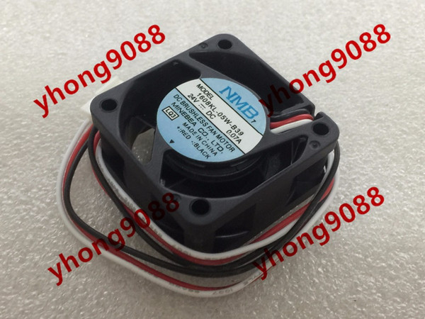 Free Shipping For NMB 1608KL-05W-B39, LQ3 DC 24V 0.07A 3-wire 3-pin 40mm connector, 40x40x20mm Server Square fan