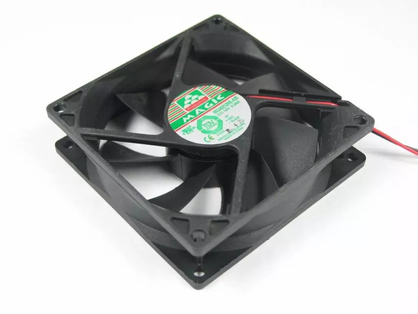 Free Shipping For MAGIC MGA9212HS-A25 DC 12V 0.25A 2-wire 2-pin connector 100mm 92X92X25mm Server Square Cooling Fan