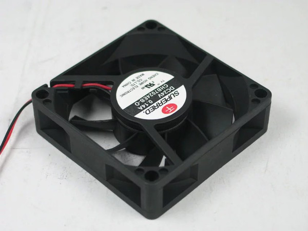 Free Shipping For SUPERRED CHB7024EB-O DC 24V 0.14A 2-wire 2-pin connector 70x70x20mm Server Square Cooling Fan