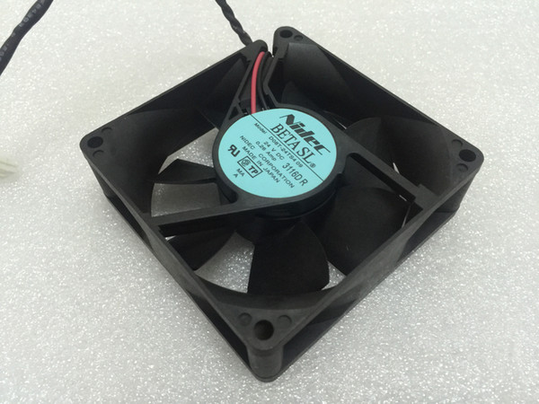 Free Shipping For Nidec D08T-24TS4 09 DC 24V 0.26A 2-wire 3-pin connector 60mm 80x80x25mm Server Square cooling fan