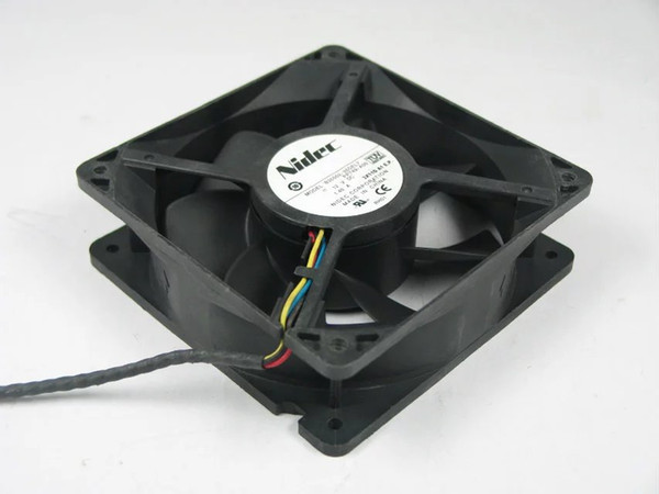 Free Shipping For Nidec B35502-35DEL7, PP749-A00 DC 12V 1.40A 4-wire 4-pin connector 80mm, 120x120x38mm Server Square fan