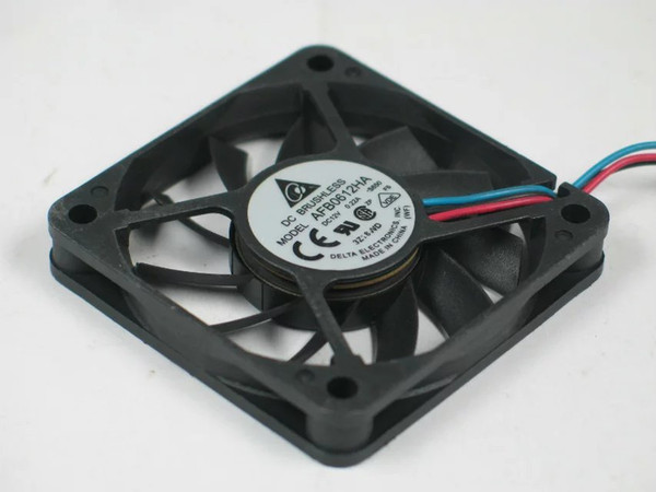 Delta AFB0612HA -S650 DC 12V 0.22A 3-wire 3-pin connector 60x60x10mm Server Square Cooling Fan