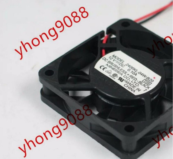 2406KL-04W-B20 T05 DC 12V 0.10A 2-wire 2-pin connector 60x60x15mm Server Square Cooling Fan