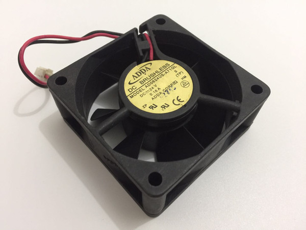 Free Shipping ADDA AD0624US-A71GL, S, TP DC 24V 0.16A 2-wire 2-pin connector 70mm 60x60x25mm Server Square Cooling Fan