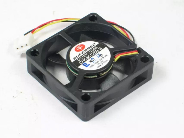 Free Shipping For SUPERRED CHC3512BB-B DC 12V 0.09A 3-wire 3-pin connector 50mm 35x35x10mm Server Square Cooling fan