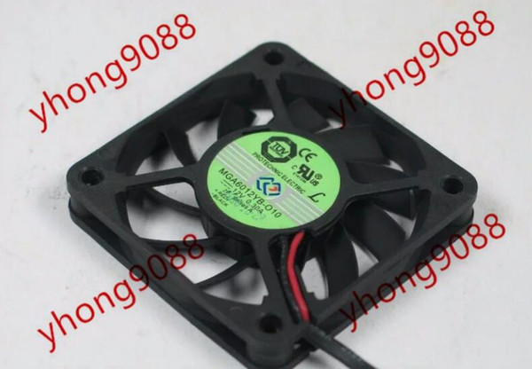 MAGIC MGA6012YB-O10 DC 12V 0.30A 2-wire 2-pin connector 60x60x10mm Server Square Cooling Fan