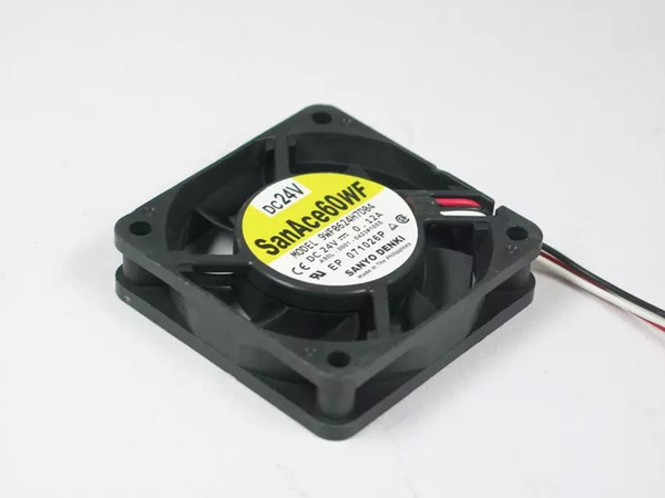 Free Shipping For SANYO 9WF0624H7D04 DC 24V 0.12A 3-wire 3-Pin connector 70mm 60x60x15mm Server Square Cooling fan