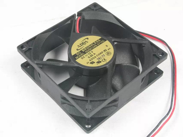 ADDA AD0812XB-A71GL S DC 12V 0.55A 2-wire 2-pin connector 80x80x25mm Server Square fan