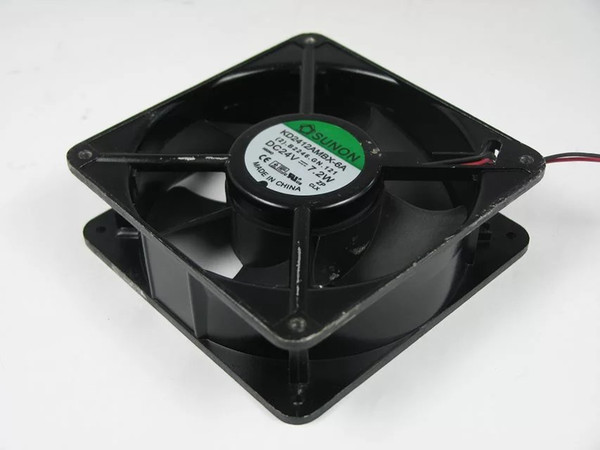 SUNON KD2412AMBX-6A (2).B2246.GN.121 DC 24V 7.2W 2-wire 2-pin connector 120X120X38mm Server Cooling Fan