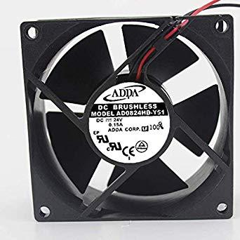 100% original ADDA cooling fan AD0824HB-Y51 AD0824UB-Y51 24V 0.15A 80*80*32MM dc fan computer dc fan