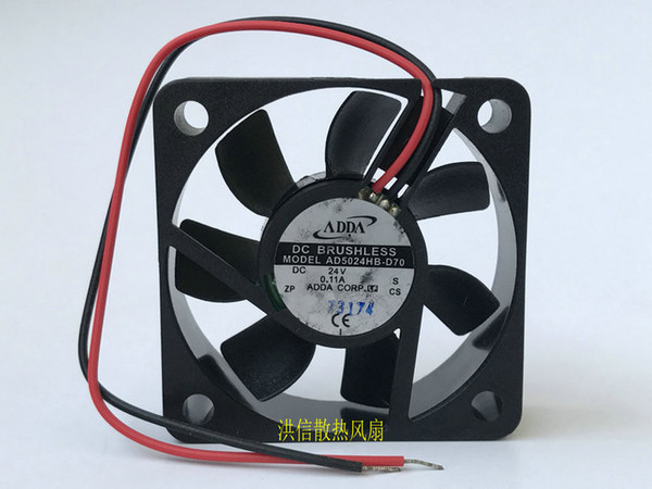 Brand new original ADDA 5015 AD5024HB-D70 DC24V 0.11A double ball inverter fan