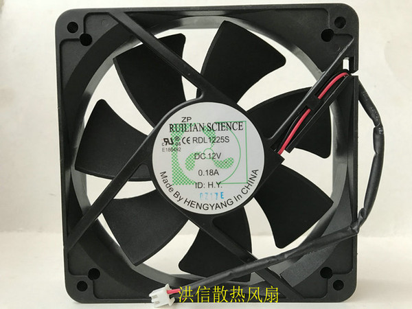 Original RUILIAN SCIENCE 12025 RDL1225S 12V 0.18A chassis fan