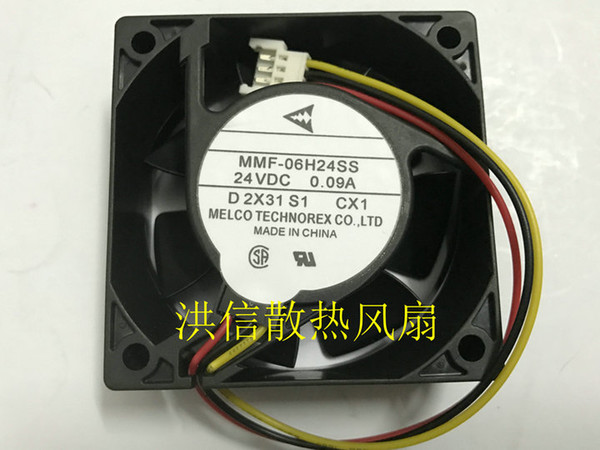 Original 6025 MMF-06H24SS -CX1 DC24V 0.09A 3-wire inverter fan