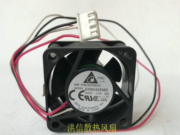 Original DELTA 4020 EFB0405MD DC 5V 0.24A double ball switch fan