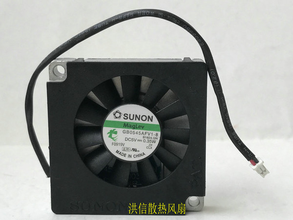 Original SUNON built standard 4510 GB0545AFV1-8 DC5V 0.35W 45*10MM silent fan