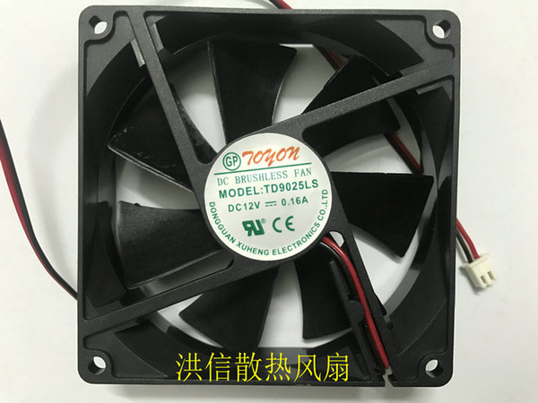 New TONON 9025 TD9025LS DC12V 0.16A 9CM Hydraulic Silent Cooling Fan