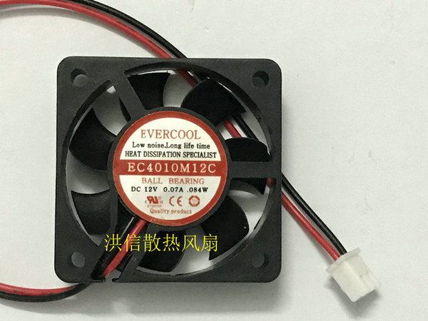 Original EVERCOOL EC4010M12C DC12V 0.07A 0.84W Silent Cooling Fan