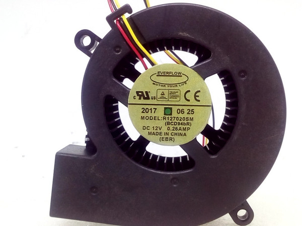 New EVERFLOW 7CM 7020 Projector Turbo Cooling Fan 12V 0.26A R127020SM