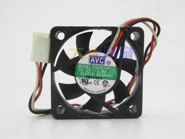 Original AVC 4010 4cm DS04010S12L DC12V 0.08A 3-wire cooling fan