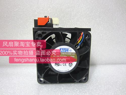 Original AVC R515 R525 DB06038B12H 12V 2.40A server chassis cooling fan