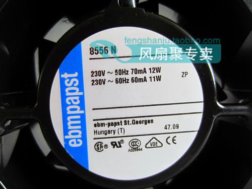 Brand new original ebmpapst 8556N 230V 12/11W 8cm8038 all metal high temperature resistant fan