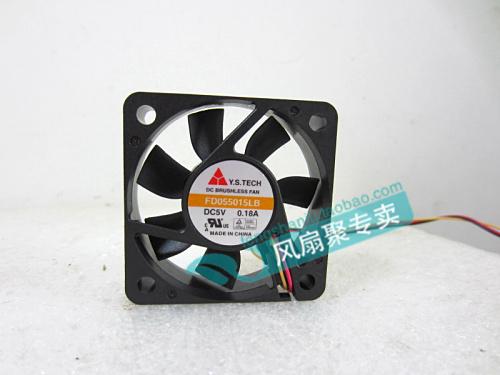 Original Y.S.TECH FD055015LB 5V0.18A 5CM 5015 cooling fan three lines