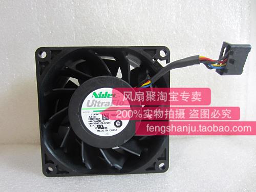 Nidec V80E12BS1P5-07Z04 12V4.54A super large air volume supercharged cooling fan 8038