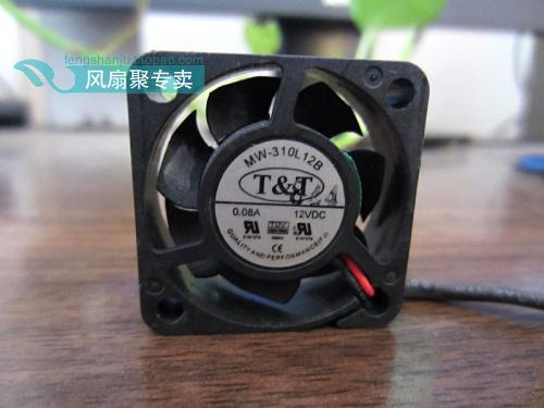 Brand new original Taiwan T&T 3CM 301012V 0.08A MW-310L12B double ball cooling fan