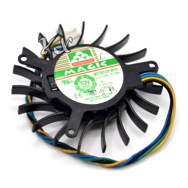 New MAGIC MGT5012XF-W10 12V 0.19A NV8600GTS graphics card fan Video Card VGA Cooler Fan 4PIN