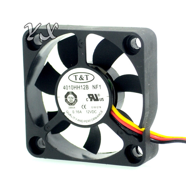 new and Original 4010HH12B NF1 12V 0.16A 4010 4CM three-ball bearing cooling fan for T&T