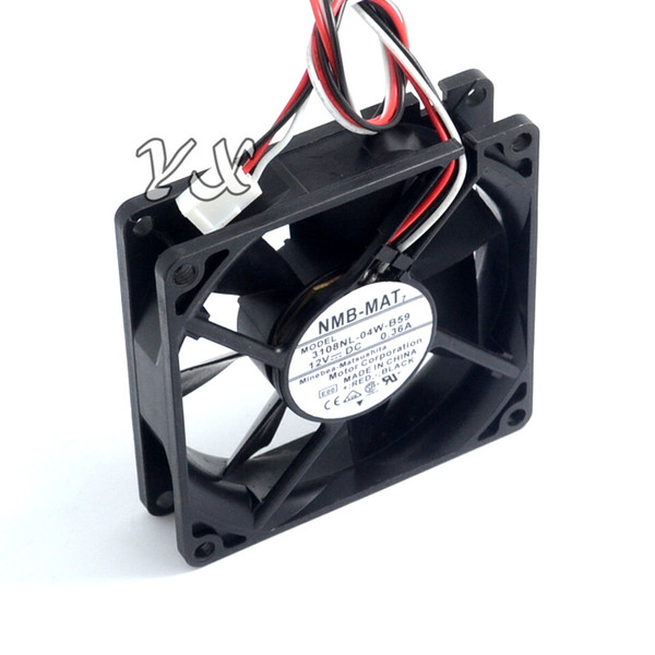 New and Original 3108NL-04W-B59 8020 0.36A fan dual ball wind capacity for NMB 80*80*20mm